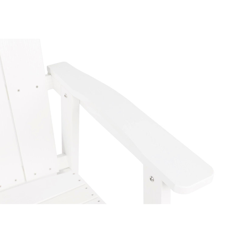 Méridienne d'extérieur en blanc, conception classique, fabrication de hanches et d'acier inoxydable, plateau central pour petits objets, siège blanc avec style, matériau, 304 accessoires, cour arrière