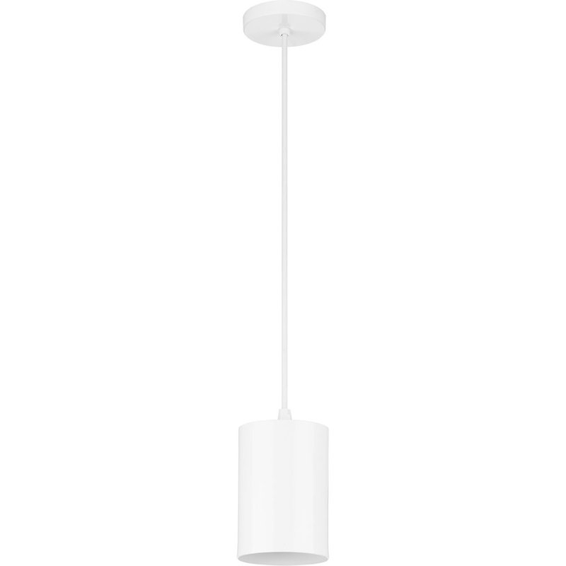 Luminaire suspendu d'extérieur à 1 ampoule Jennette, Blanc, H 130,59 po x l 5 po x P 5 po, 65