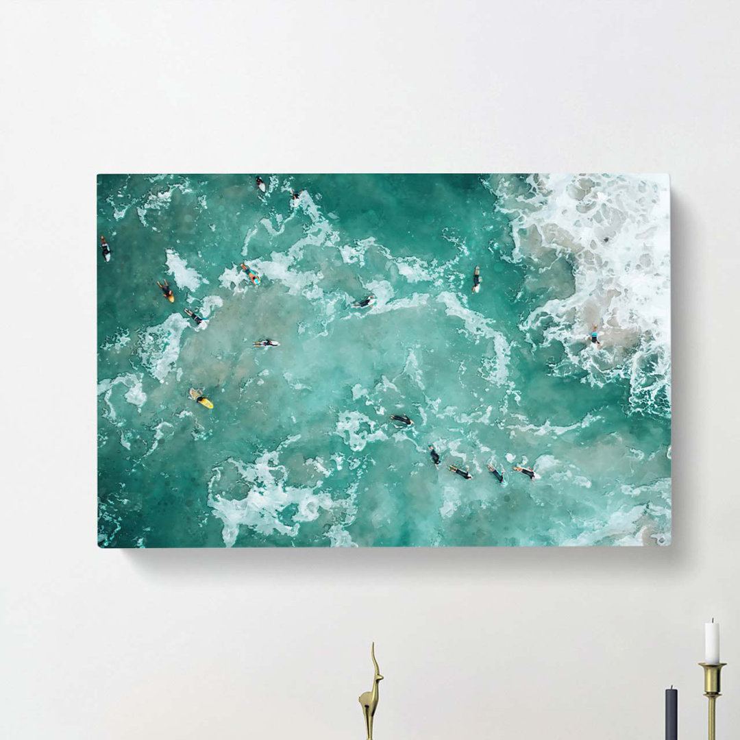 Bodyboarding in the Gold Coast Australia - Wrapped Canvas