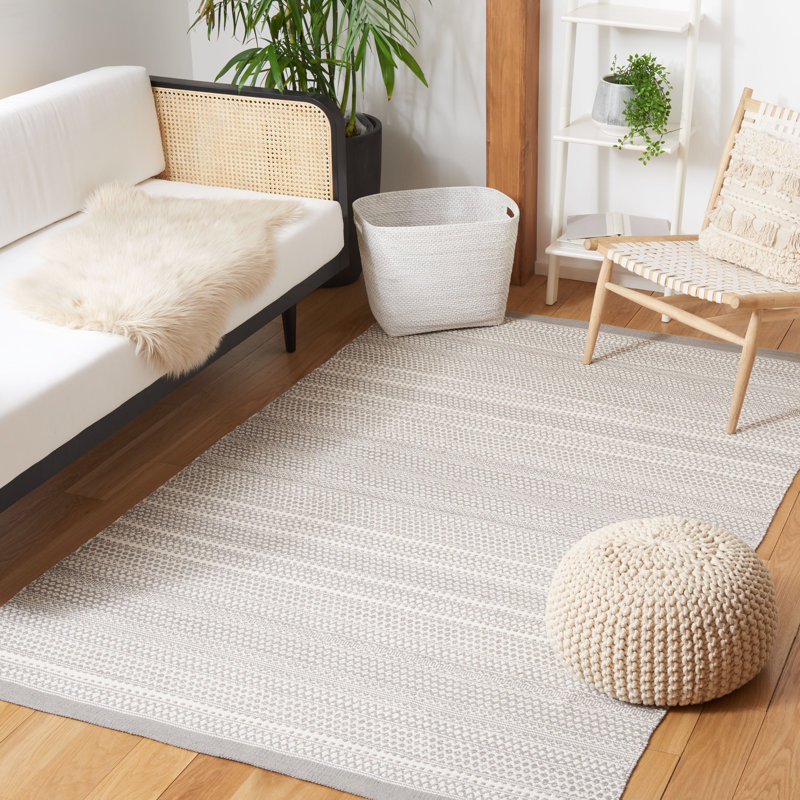 Talmadge Flat Weave Cotton Geometric Rug, Rectangle 6' x 9'