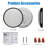 Chiketa 13" LED Flush Mount Ceiling Light, 3000K/4000K/5000K 3CCT Adjustable Lights, Dimmable, Memory Function, Modern Home Lighting