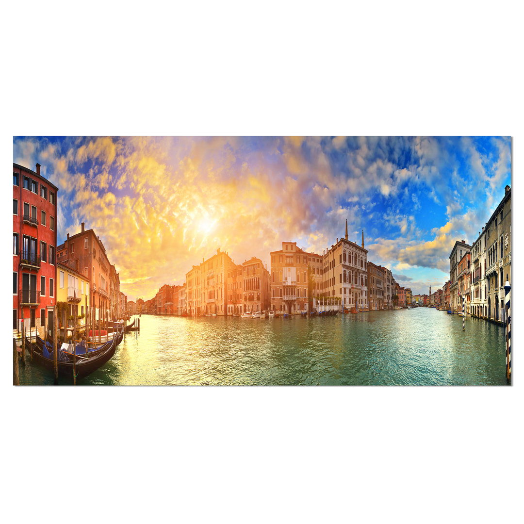 " Grand Canal Venice Panorama " East Urban Home 