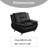  Dipika 46" Faux Leather Accent Chair-715262440