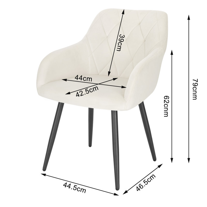 Alvion Upholstered Dining Chair, White