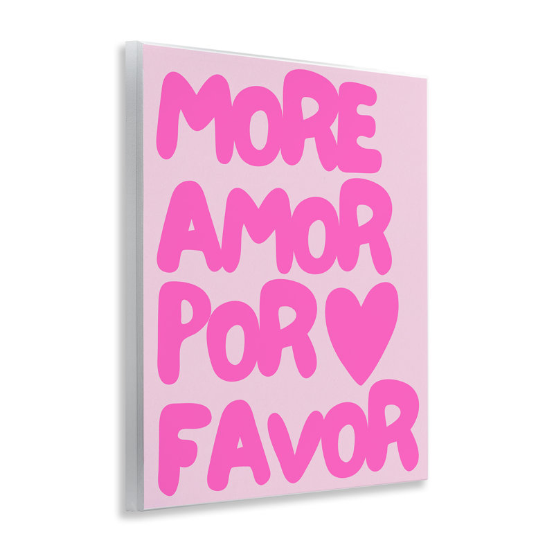 Art mural rose Pastel More Amor par House of Lulu