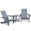 3 chaises Adirondack d'extérieur 3 pièces