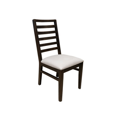 Black Balam Upholstered Seat Wooden Chair**