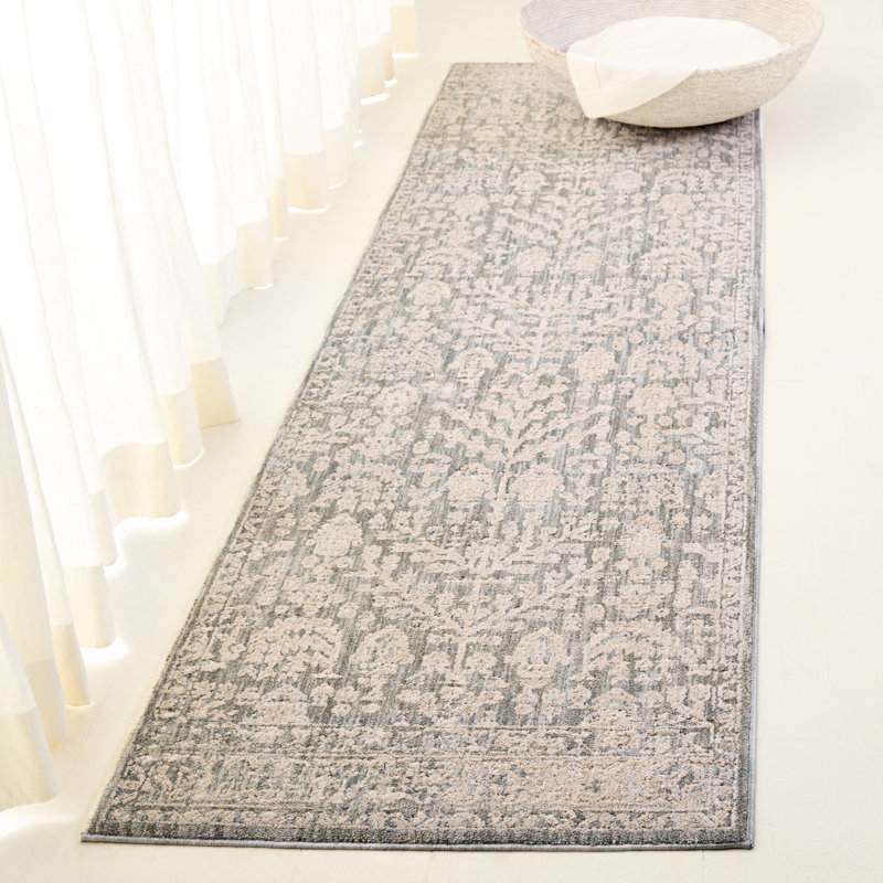 Tapis à performance rétro Rosalie, Tapis de couloir 2 pi 2 po x 8 pi
