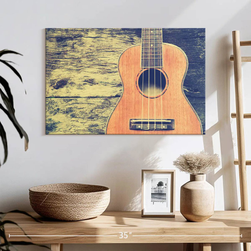 Abarca Vintage Ukulele, 8" H x 12" W