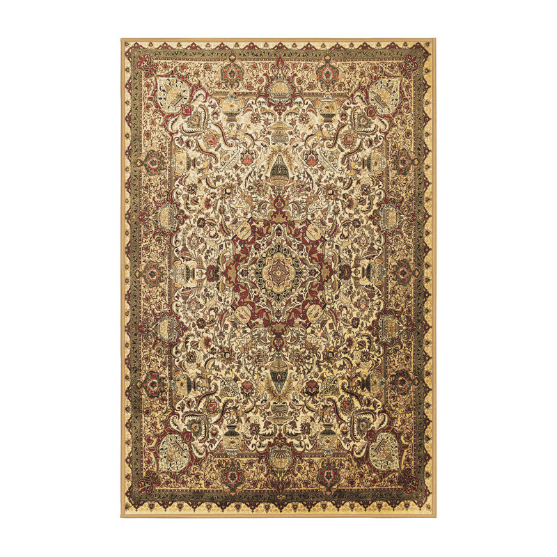 Tapis oriental brun Adraya, Rectangle 5 pi x 7 pi