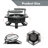 Hexagonal Wood Burning Fire Pit with Cooking Grates – 37.4" Black