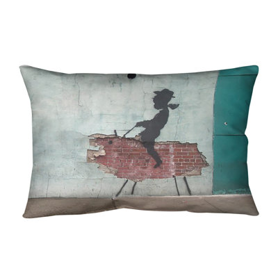 Outdoor Reversible Throw Pillow