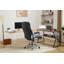 Grand et grand fauteuil de bureau 500 lb avec support lombaire réglable, fauteuil de direction en tissu avec accoudoirs rabattables en 2 dimensions, fauteuil ergonomique avec roues en caoutchouc silencieuses, siège extra large, appui-tête réglable