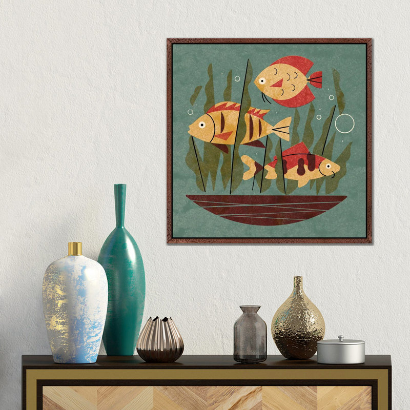 Fish And Seaweed by Renea L. Thull - Gallery-Wrapped Canvas Giclée on Canvas, 45.72 cm H x 45.72 cm W