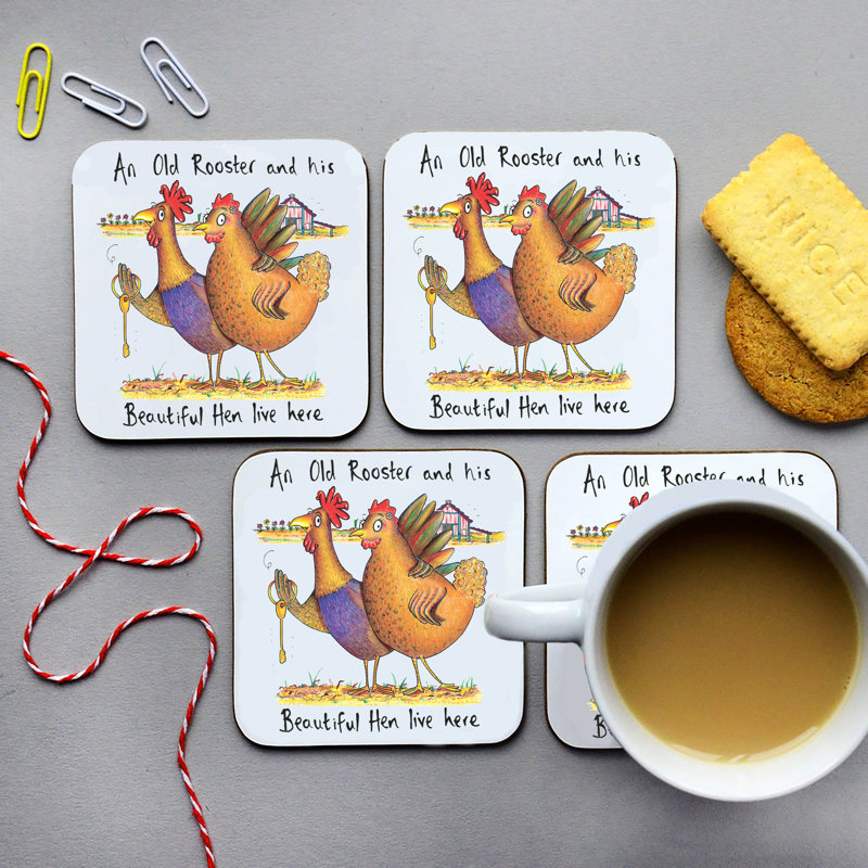 Cork 4 Piece Coaster Set