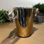 Hand-Finished Levesque Nickel Plated Champagne Bucket, Freestanding Design, Elegant Leopard Pattern, Perfect for Parties