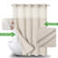 Rideau de douche en polyester sans crochets avec ensemble de doublure en tissu Snap-In, rideaux de douche pour salle de bain de luxe Hotel