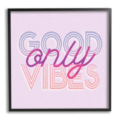 " Good Vibes Only Retro Text " by Lil' Rue