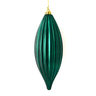 Embout de 8 po de la ligne brillante 8 po. Cet ornement présente une conception en ligne droite qui ajoutera de la texture à tout projet de décoration des Fêtes. Comprend 4 pièces par sac.