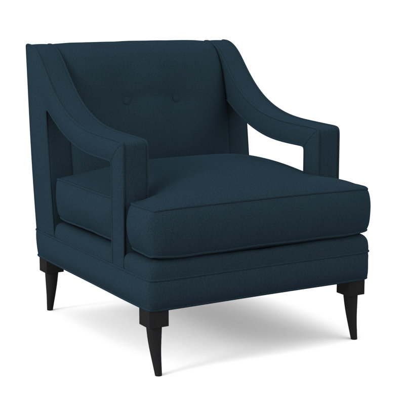 Perry Armchair, Margaret Lagoon, Espresso