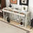 60-Inch Wood Console Table with Spacious Drawers, X-Leg Design-788878809
