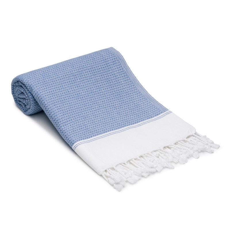 Ensemble de serviettes en coton Pria, Denim Blue