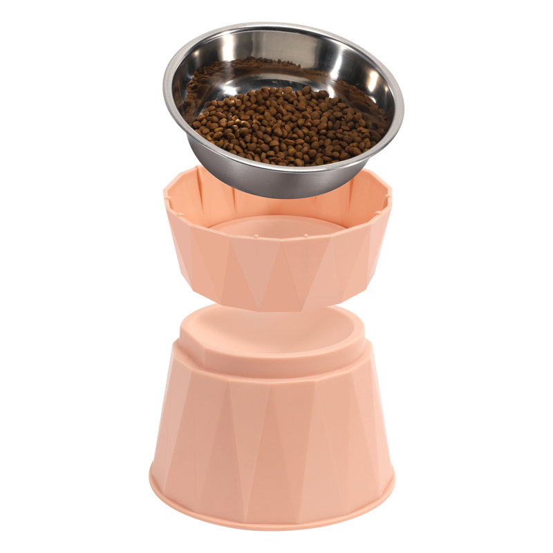 Elevated Pet Bowl - Pink