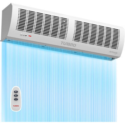 TURBRO 36-Inch Air Curtain Fan, Wall-Mounted Commercial Air Door with Magnetic Switch, Heavy-Duty Indoor Over Door Fan for Energy Efficiency, Dust, and Insect Control