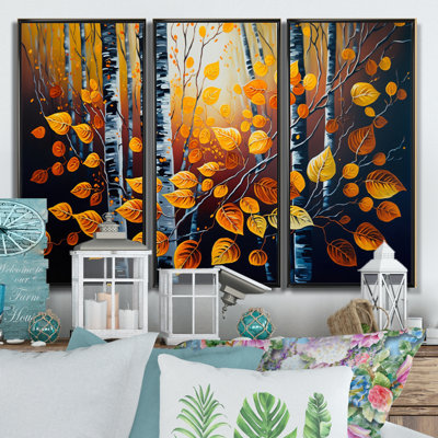 Into A Golden Birch Forest IV " Into A Golden Birch Forest IV " 3 - Pieces