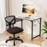 Bureau d'écriture avec base en métal et chaise de travail