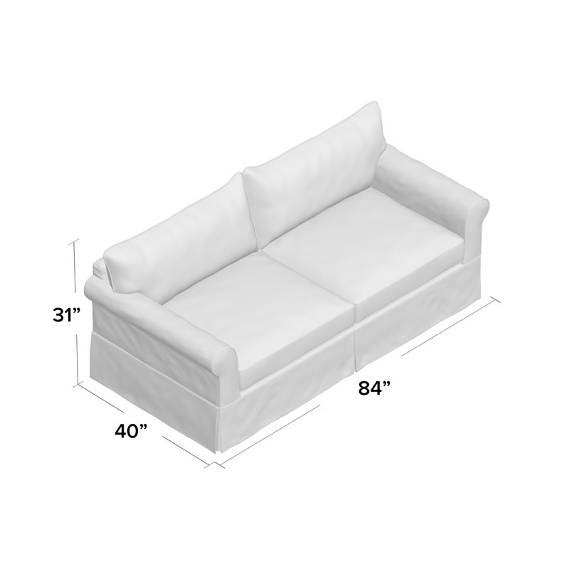 Mccollister Upholstered 82.5'' Sofa, Bulldozer Sapphire