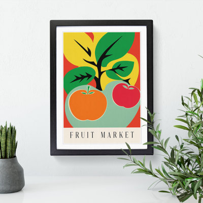 Fruit Market Exhibition Apple Vol.3 - Single Picture Frame Print on Wood