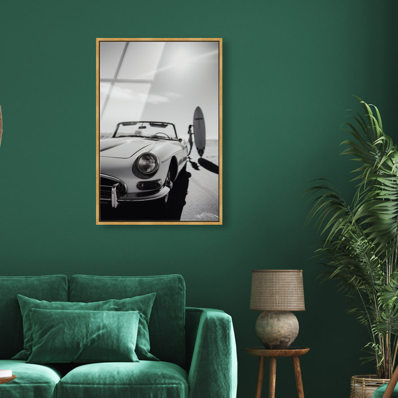 Coast Drift Print by Oliver Gal, 25"H x 37"W, Gold Floater Frame