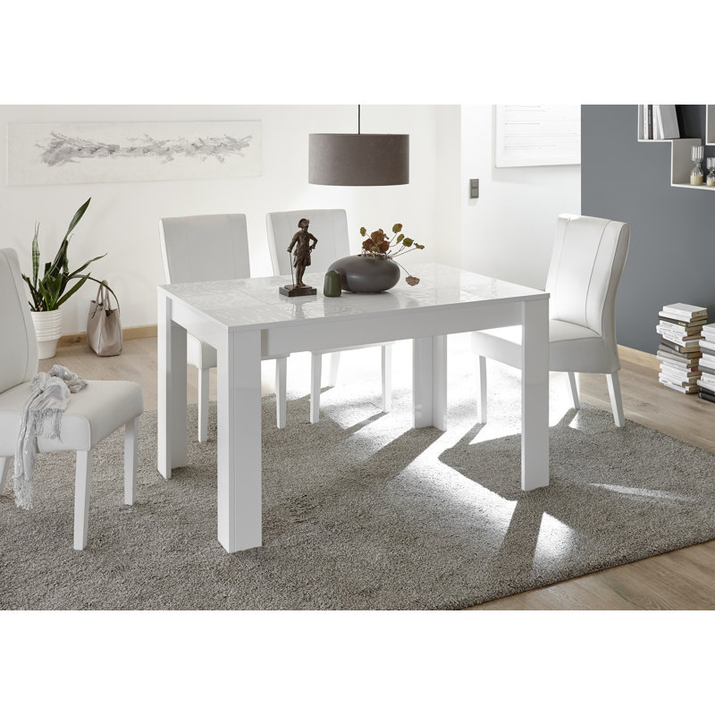 Tyson Dining Table, White Highgloss