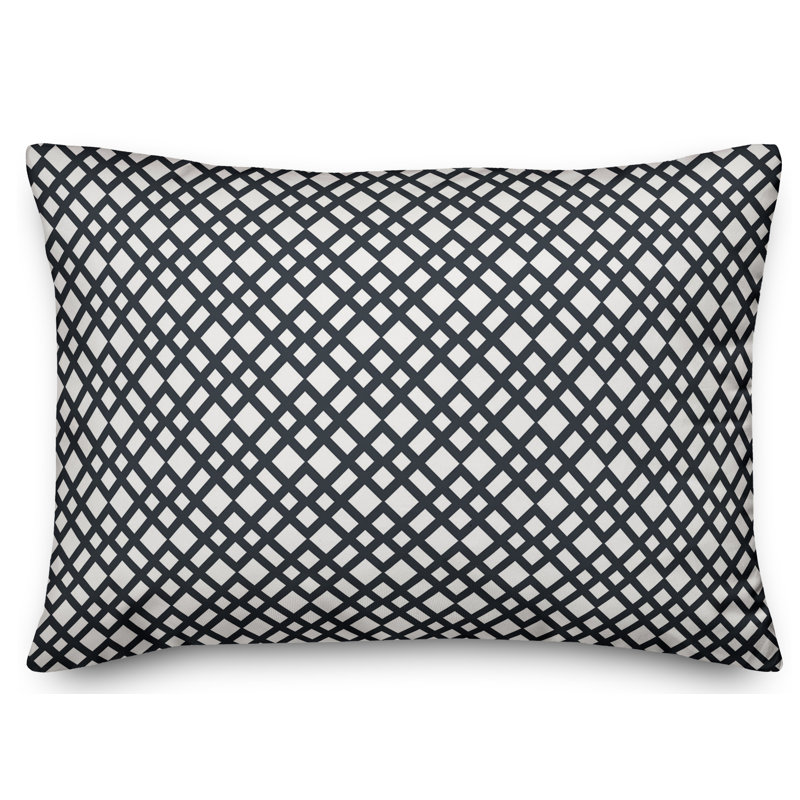 Coussin Lattice, Noir