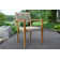 Justin 4 - Person Teak Wood Patio Dining Set with Round Table