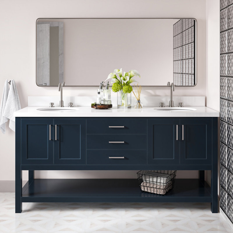 Magnolia Bath Vanity Oval Basin S073DWQ, Midnight Blue, Oval