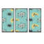 1950 Retro Pattern I - 3 pièces, reproduction sur toile encadrée-41008478-41008479