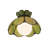 Etter 1 - Light Yellow/Green Unique/Statement Pendant