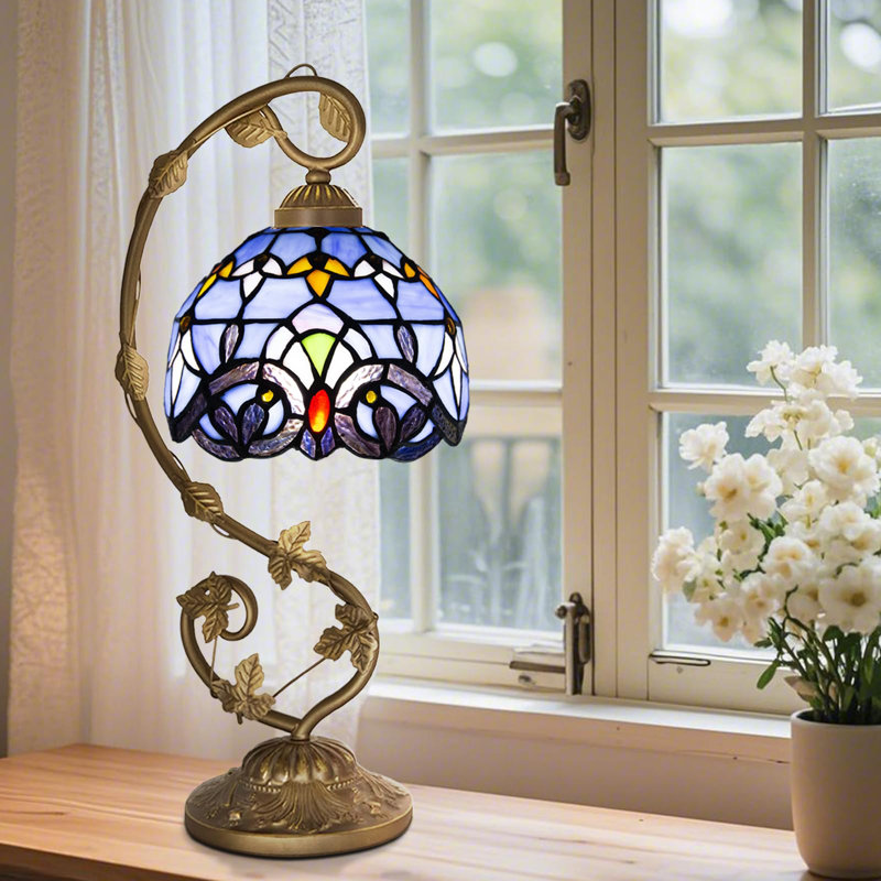 Resin Table Lamp, Purple