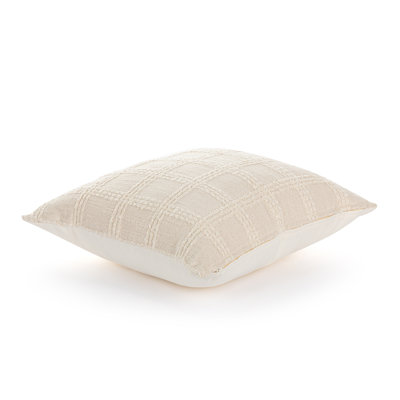 Natural Check Pillow 18"