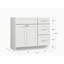 Meuble-lavabo simple 39 po avec tiroir Disar-111530636