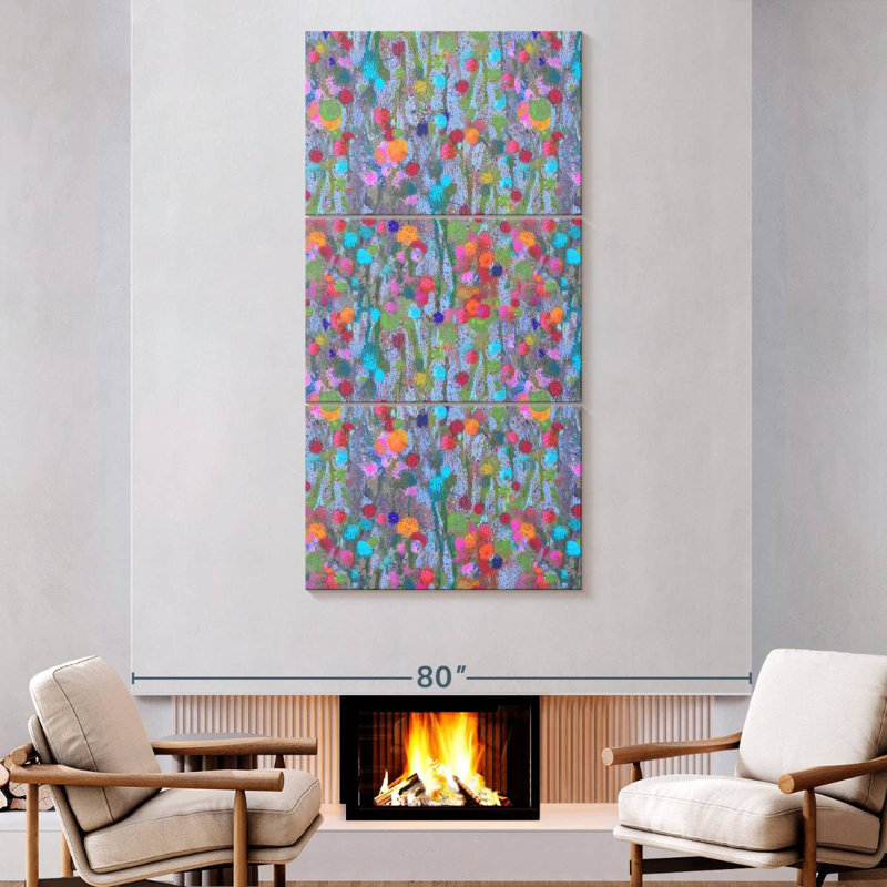 Pom-Pom Green, 80" H x 39" W