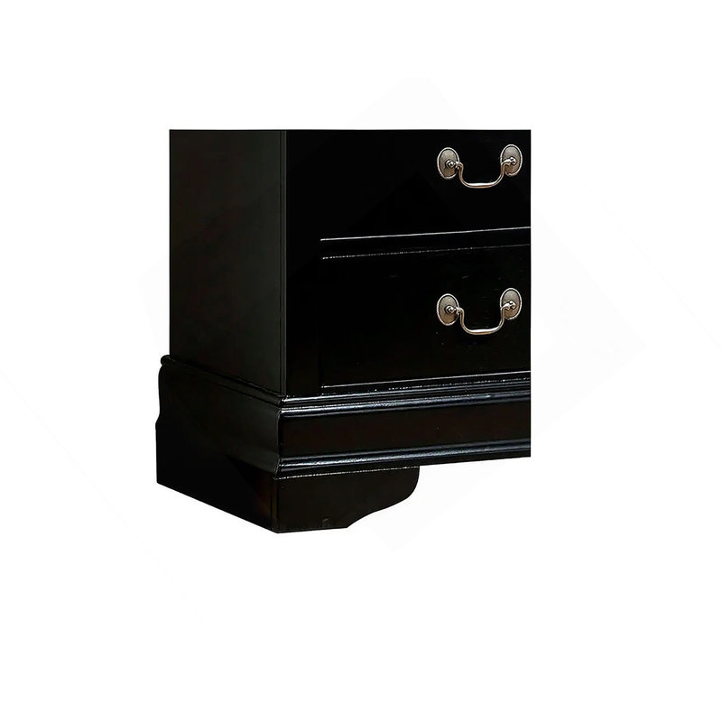 Table de chevet 1 pièce Louis Philippe, Noir