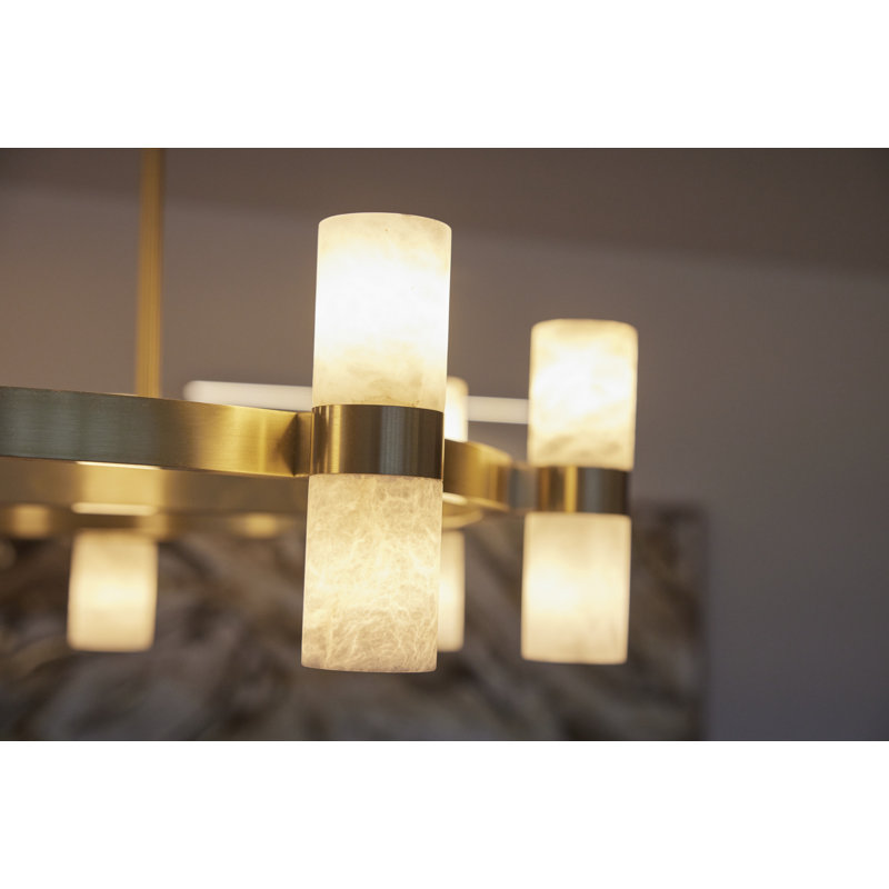 Luminaire suspendu à 16 lumières Conners, Laiton