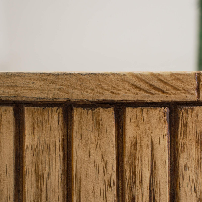 Table basse ronde brune - Matériau composite Terrafab avec structure en fer