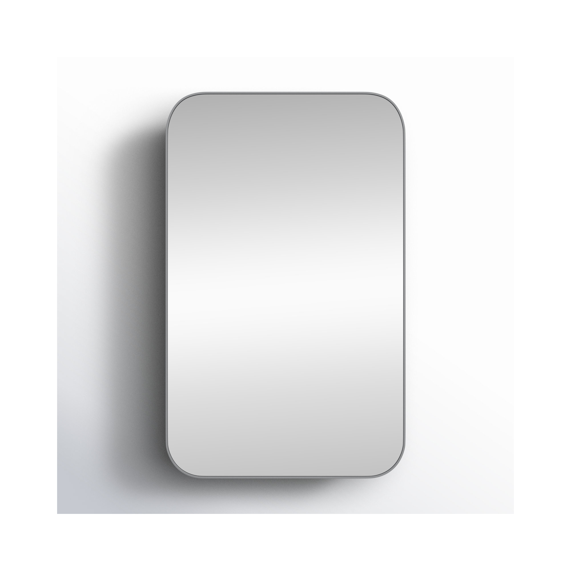 Eaton Medicine Cabinet, Recess Mount, Silver