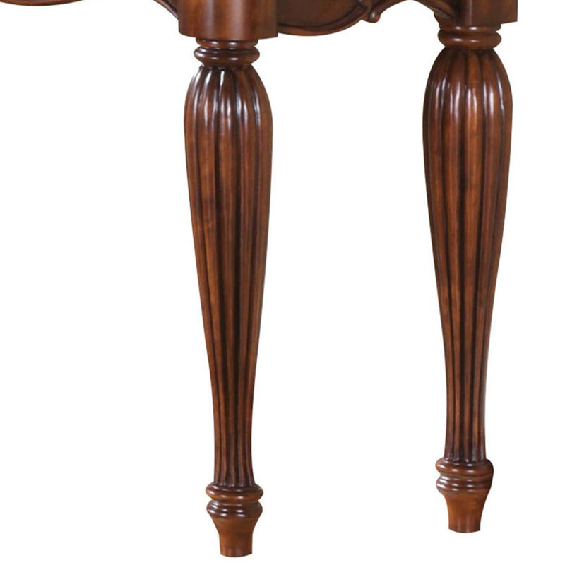 Console Table With Turned Fluted Legs
