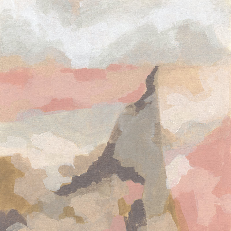 Rose Valley I by June Erica Vess - Wrapped Canvas Painting, 91cm H x 91cm W
