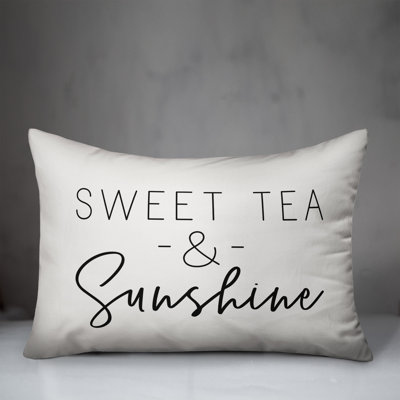 Textual Outdoor Throw Pillow